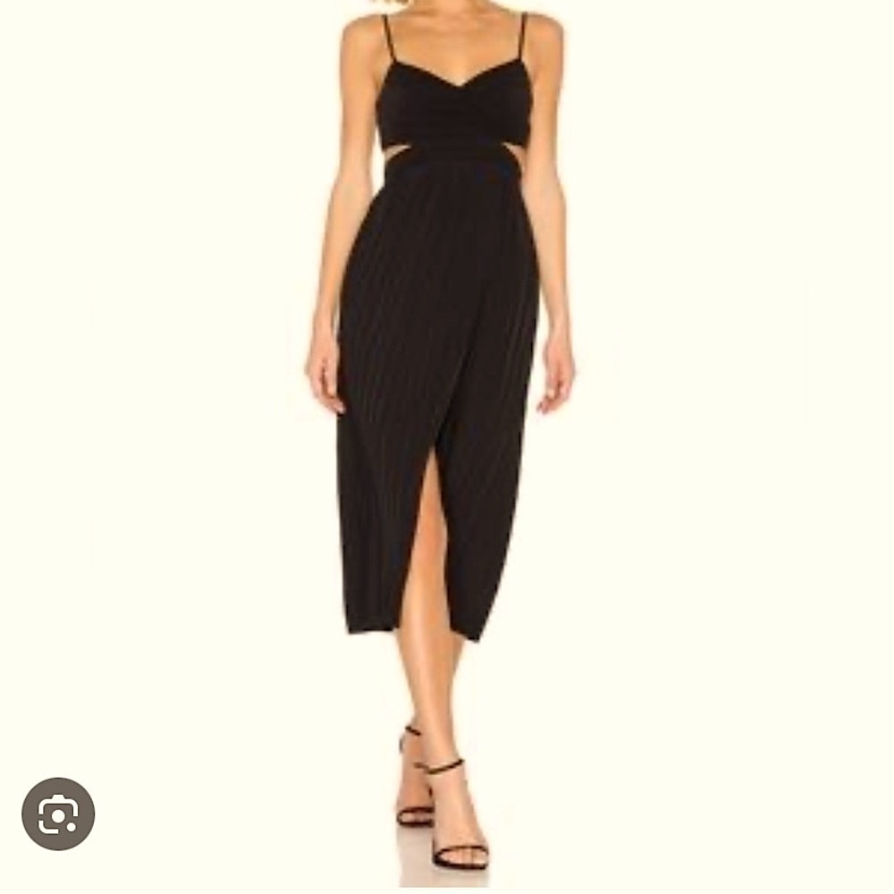 A.L.C. Sienna Pleated cutout dress